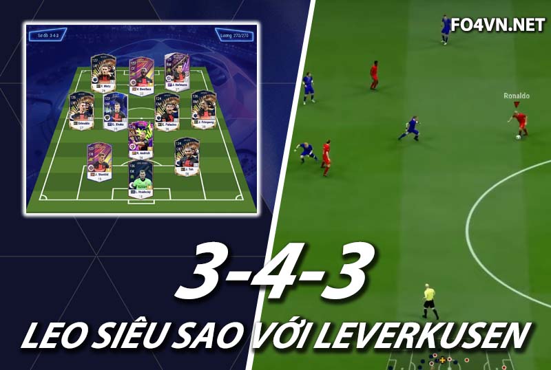 Chiến thuật FC Online : Sơ đồ 343 với Leverkusen của Park Jun Hyo