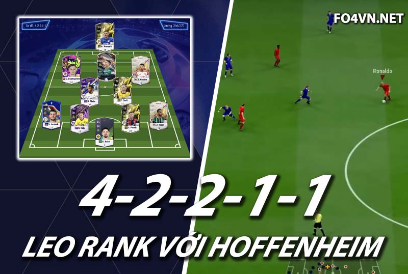 Chiến thuật FC Online : Sơ đồ 42211 với team color Hoffenheim