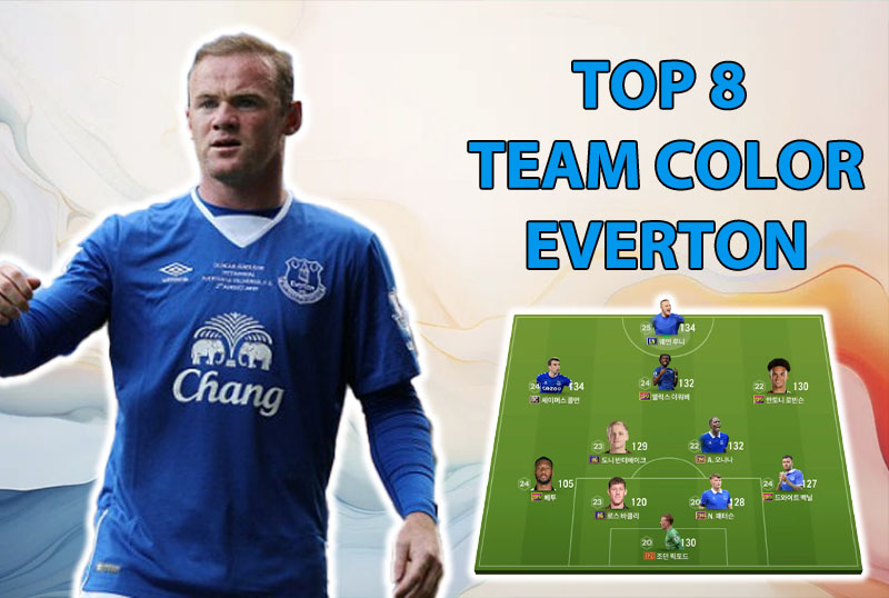 Tham khảo 8 đội hình top rank Hàn với team color Everton FC