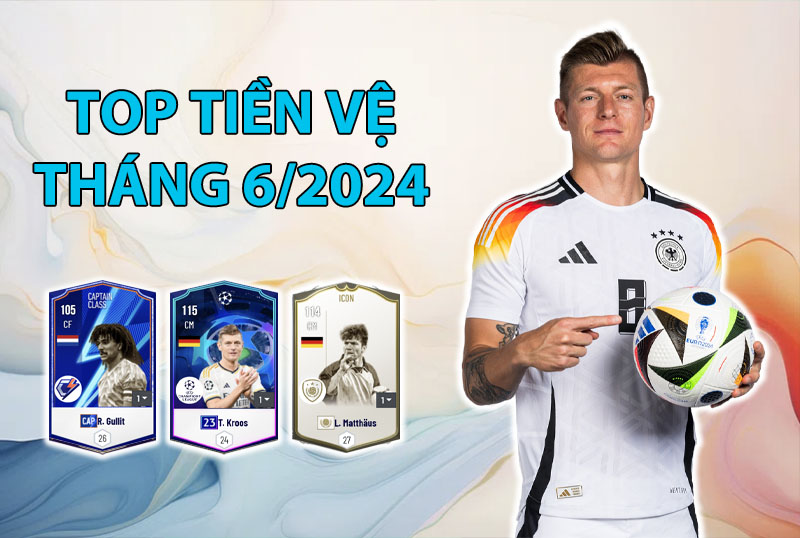 Những cầu thủ được dùng nhiều nhất FC Online tháng 12/2024 vị trí tiền vệ