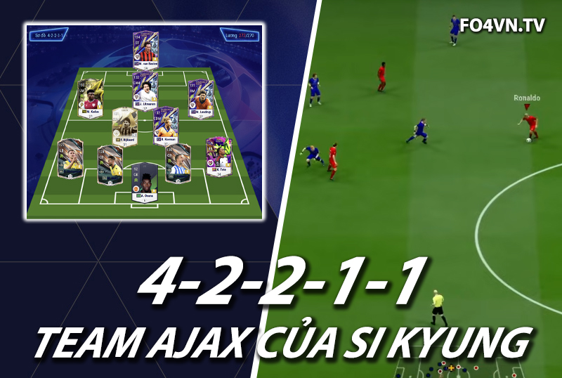 Chiến thuật FC Online : Sơ đồ 42211 của Si Kyung với team Ajax