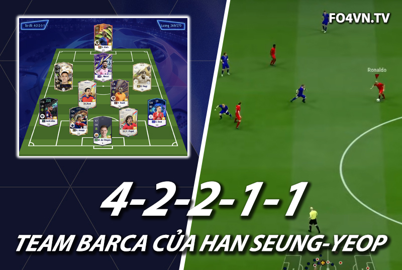 Chiến thuật FC Online : Sơ đồ 42211 với Barcelona của Han Seung-Yeop