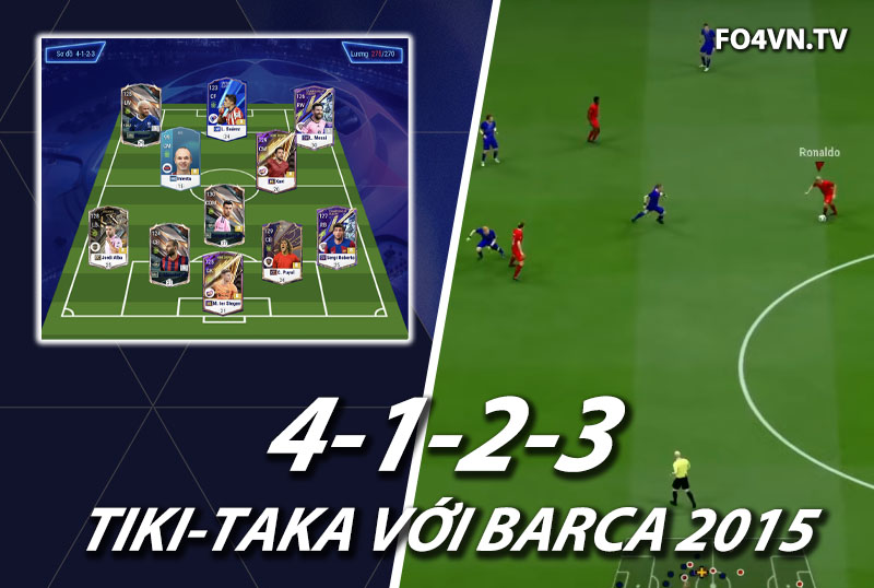 Chiến thuật FC Online : Sơ đồ 4123 tiki-taka với Barcelona 2015