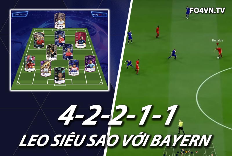 Chiến thuật FC Online : Sơ đồ 42211 với team color Bayern Munich