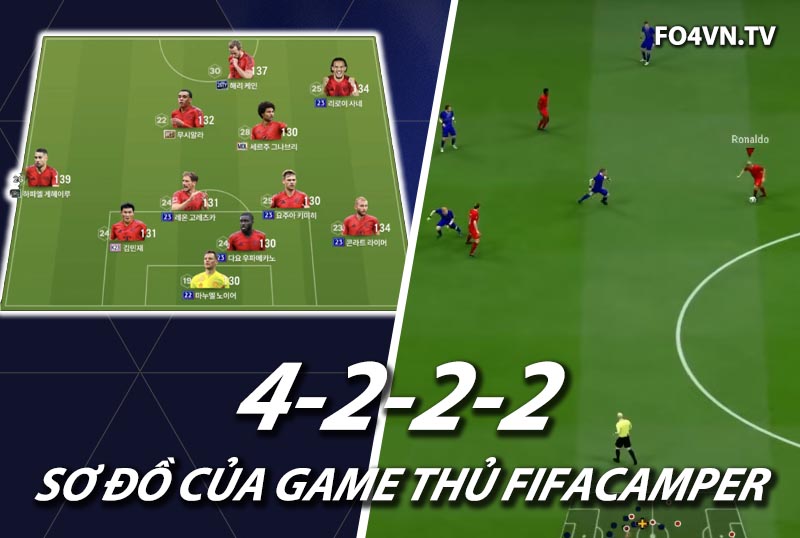 Chiến thuật FC Online : Sơ đồ 4222 siêu dị của game thủ hàn FIFA Camper