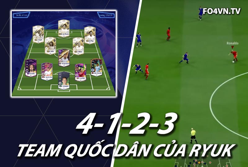 Chiến thuật FC Online : Sơ đồ 4123 của game thủ Ryuk trong FC Online