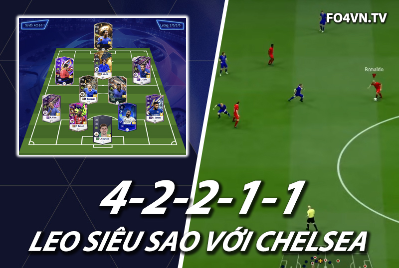 Chiến thuật FC Online : Sơ đồ 42211 với team Chelsea top rank Hàn