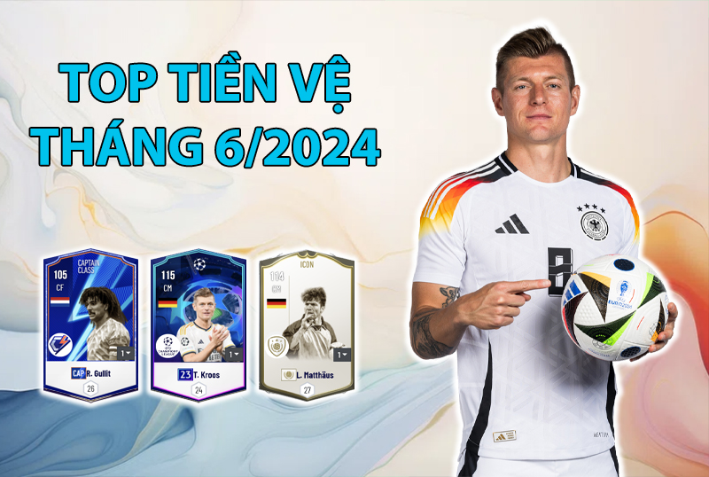 Những cầu thủ dùng nhiều nhất FC Online Hàn tháng 6/2025 vị trí tiền vệ