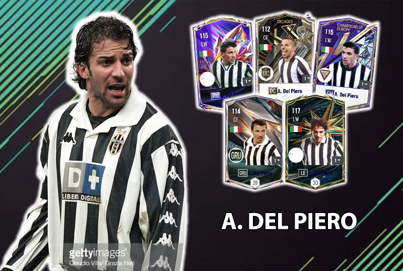 Đi tìm mùa giải tốt nhất của A. Del Piero trong FC Online