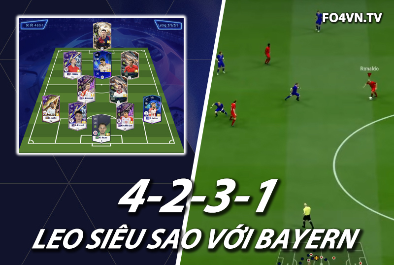 Chiến thuật FC Online : Sơ đồ 4231 với team Bayern Munich meta 11