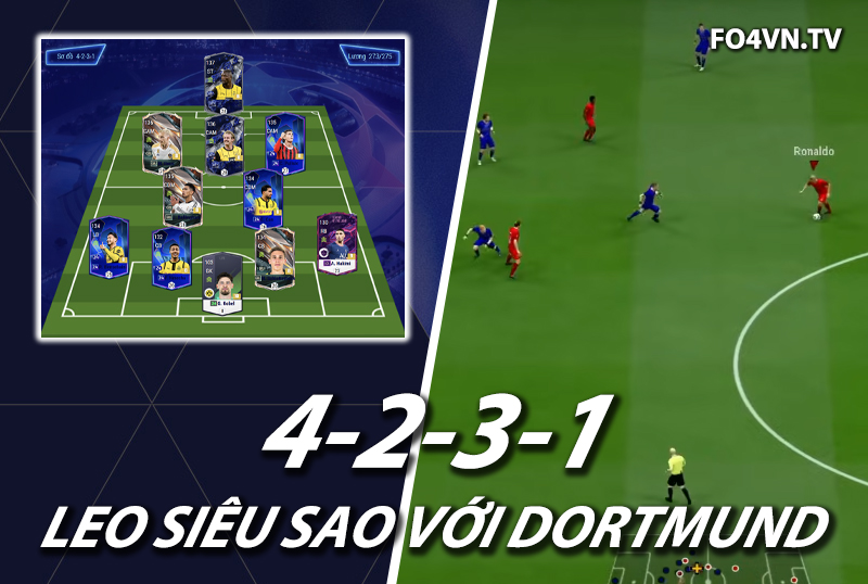 Chiến thuật FC Online : Sơ đồ 4231 với Dortmund meta 11 top rank Hàn