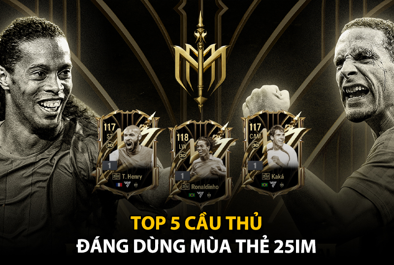 Top 5 cầu thủ 25IM được tin dùng trong rank FC Online Hàn