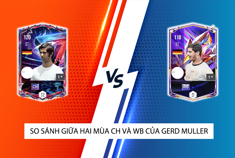 So sánh hai mùa giải CH và WB của G. Muller trong FC Online