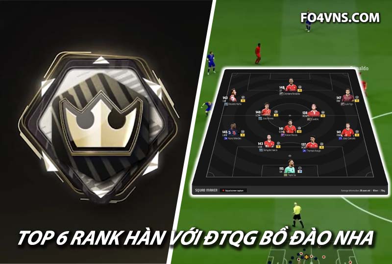 Top 6 đội hình team color ĐTQG Bồ Đào Nha siêu sao Hàn