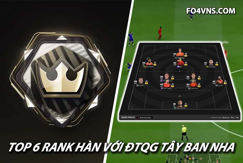 Top 6 đội hình team color ĐTQG Tây Ban Nha siêu sao Hàn