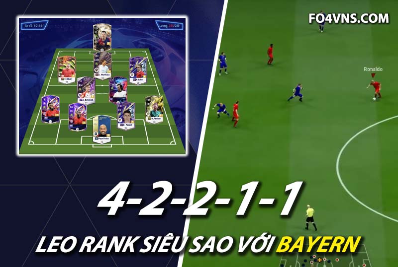 Chiến thuật FC Online : Sức mạnh của team Bayern Munich với 42211