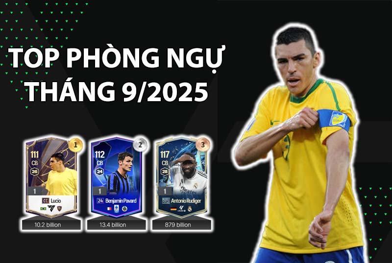 Những cầu thủ dùng nhiều nhất FC Online Hàn tháng 9/2025 vị trí phòng ngự