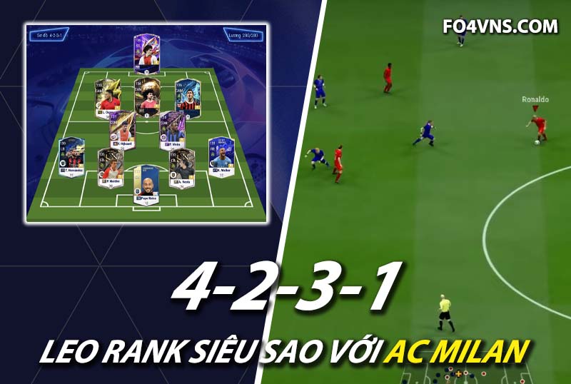 Chiến thuật FC Online : Sức mạnh của team AC Milan với sơ đồ 4231
