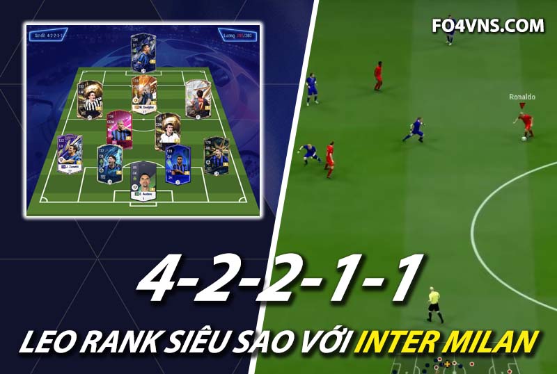 Chiến thuật FC Online : Sức mạnh của team Inter Milan với sơ đồ 42211