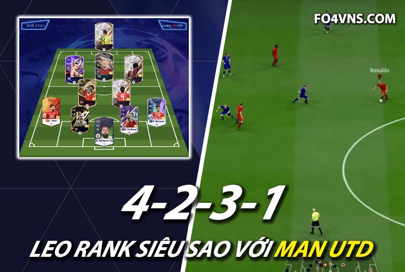 Chiến thuật FC Online : Sức mạnh của team Man Utd với sơ đồ 4231