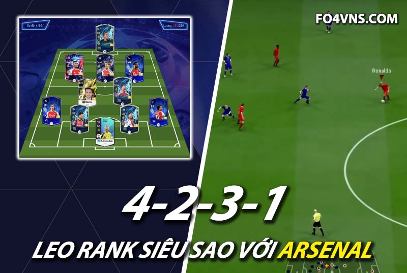 Chiến thuật FC Online : Sức mạnh của team Arsenal đương đại với sơ đồ 4231