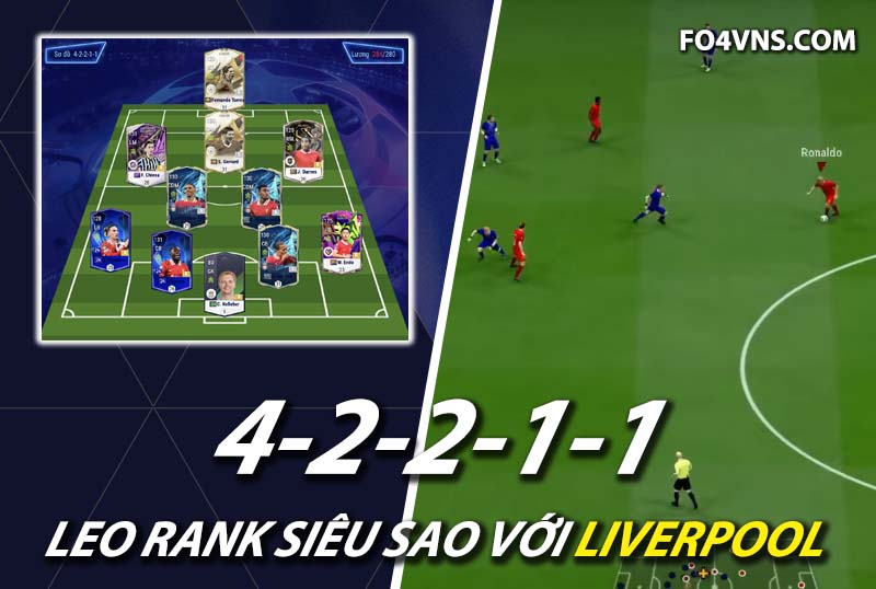 Chiến thuật FC Online : Phát huy sức mạnh của team Liverpool với sơ đồ 42211