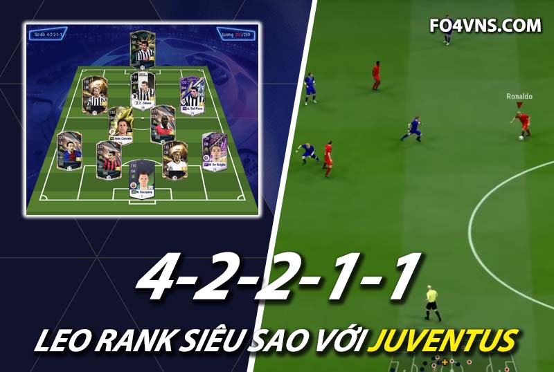Chiến thuật FC Online : Phát huy sức mạnh của team Juventus với sơ đồ 42211