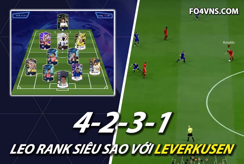 Chiến thuật FC Online : Phát huy sức mạnh team Leverkusen với sơ đồ 4231