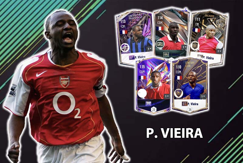 Đi tìm mùa giải tốt nhất của Patrick Vieira trong FC Online