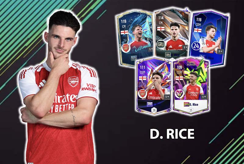 Đi tìm mùa giải tốt nhất của Declan Rice trong FC Online