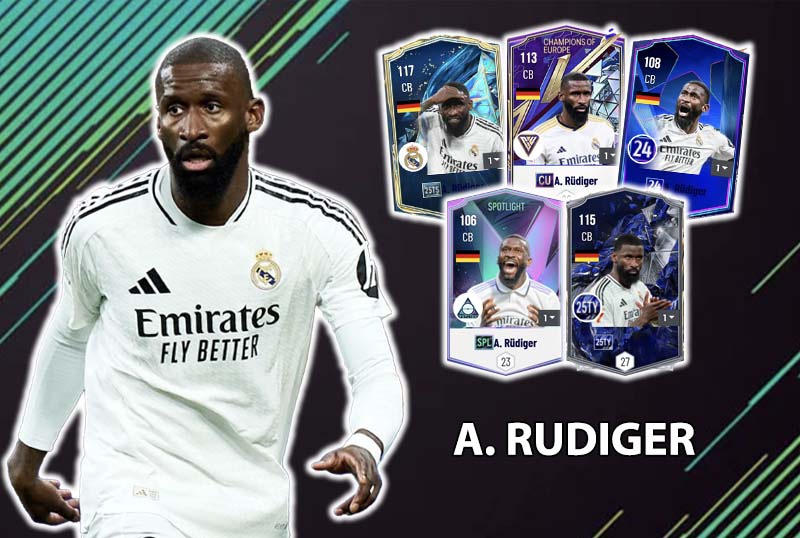 Đi tìm mùa giải tốt nhất của A. Rudiger trong FC Online