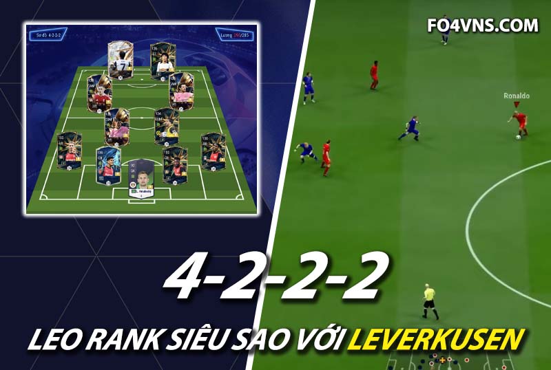 Chiến thuật FC Online : Sơ đồ 4222 với team color Leverkusen top rank Hàn