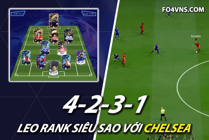 Chiến thuật FC Online : Kết hợp Gullit và Drogba trong sơ đồ 4231 Chelsea