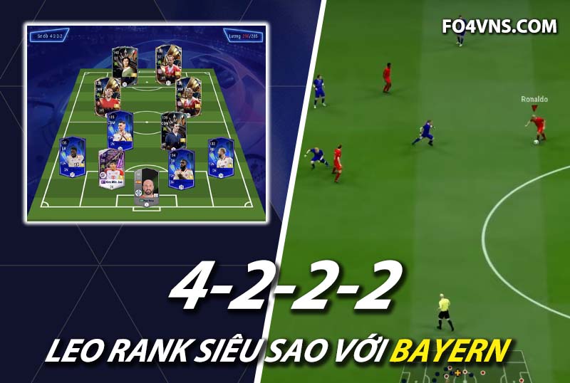 Chiến thuật FC Online : Team Bayern 4222 với song sát Muller và Kane