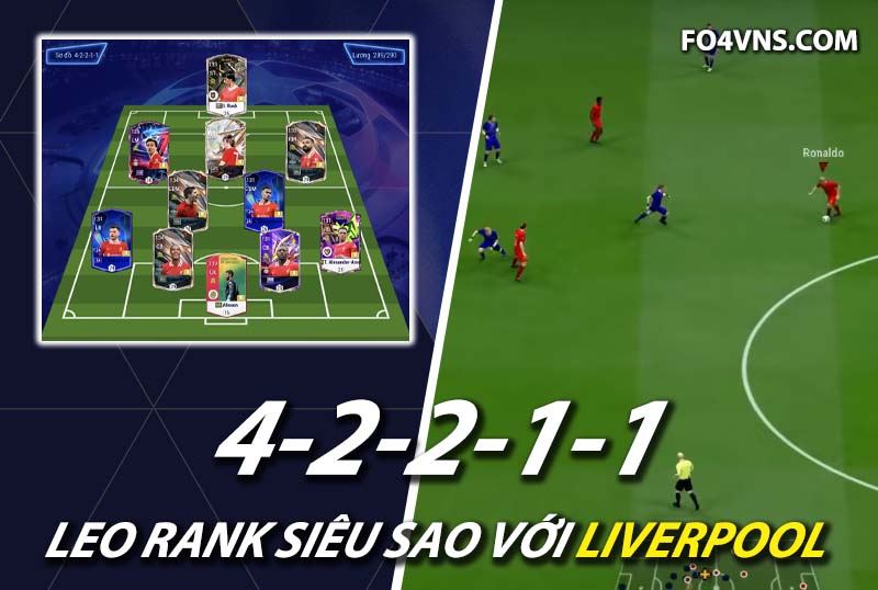 Chiến thuật FC Online : Kết hợp Rush và Dalglish với sơ đồ 42211 Liverpool