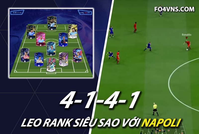 Chiến thuật FC Online : Team Napoli 4141 với đầu tàu Lukaku