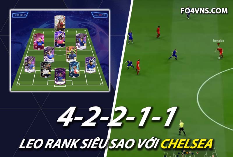 Chiến thuật FC Online : Kết hợp song sát Sheva và Gullit sơ đồ 42211 Chelsea