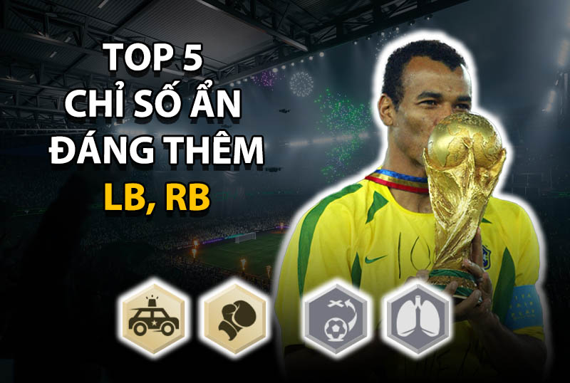 Top 5 chỉ số ẩn đáng thêm cho vị trí LB, RB ở mức thẻ +8 trở lên