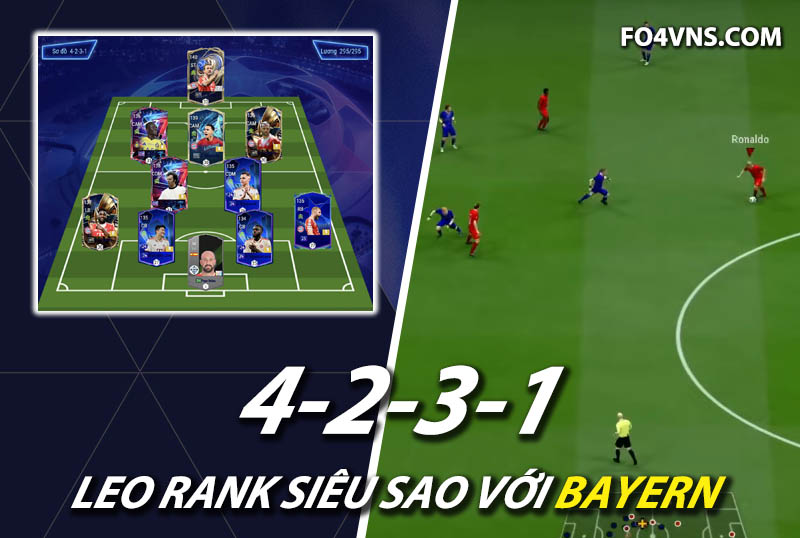 Chiến thuật FC Online : Sơ đồ 4231 với team Bayern rank siêu sao Hàn