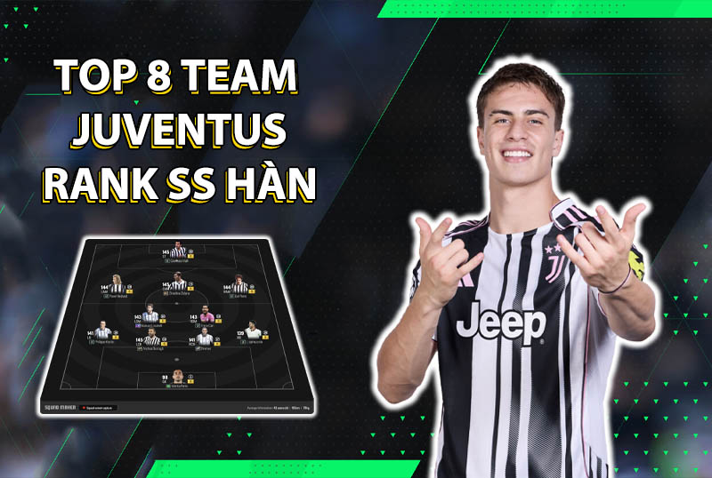 Tham khảo 8 đội hình rank Hàn cao nhất team color Juventus